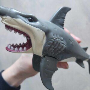 Vintage Toys R Us moveable jaw shark toy, jaws.